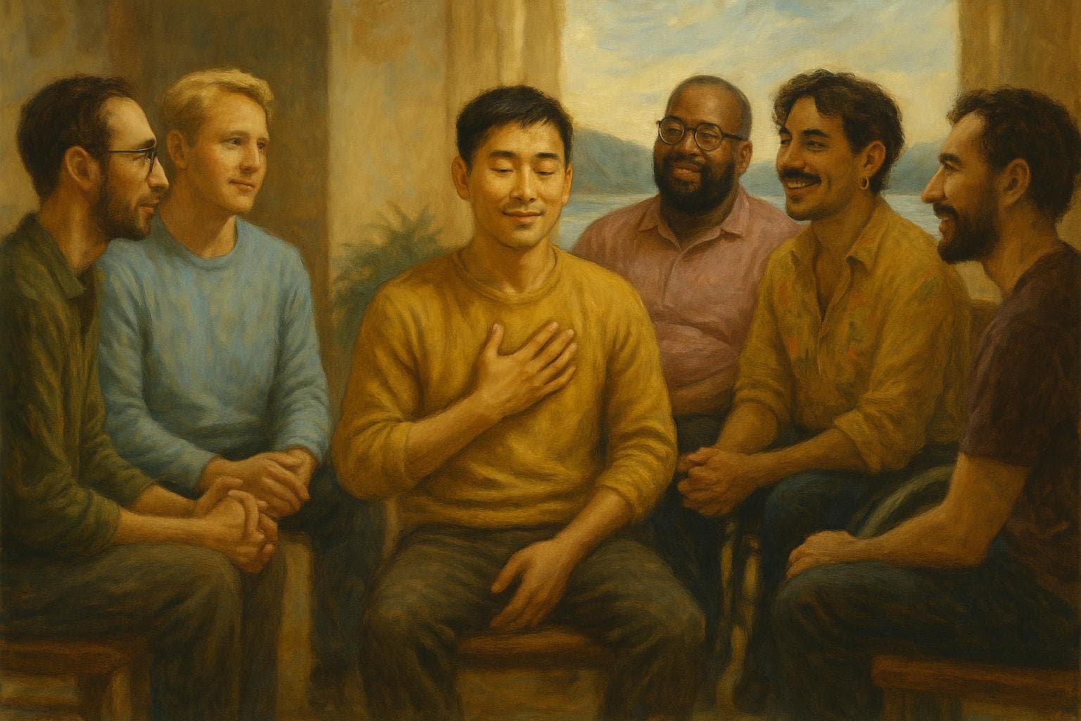 men healing